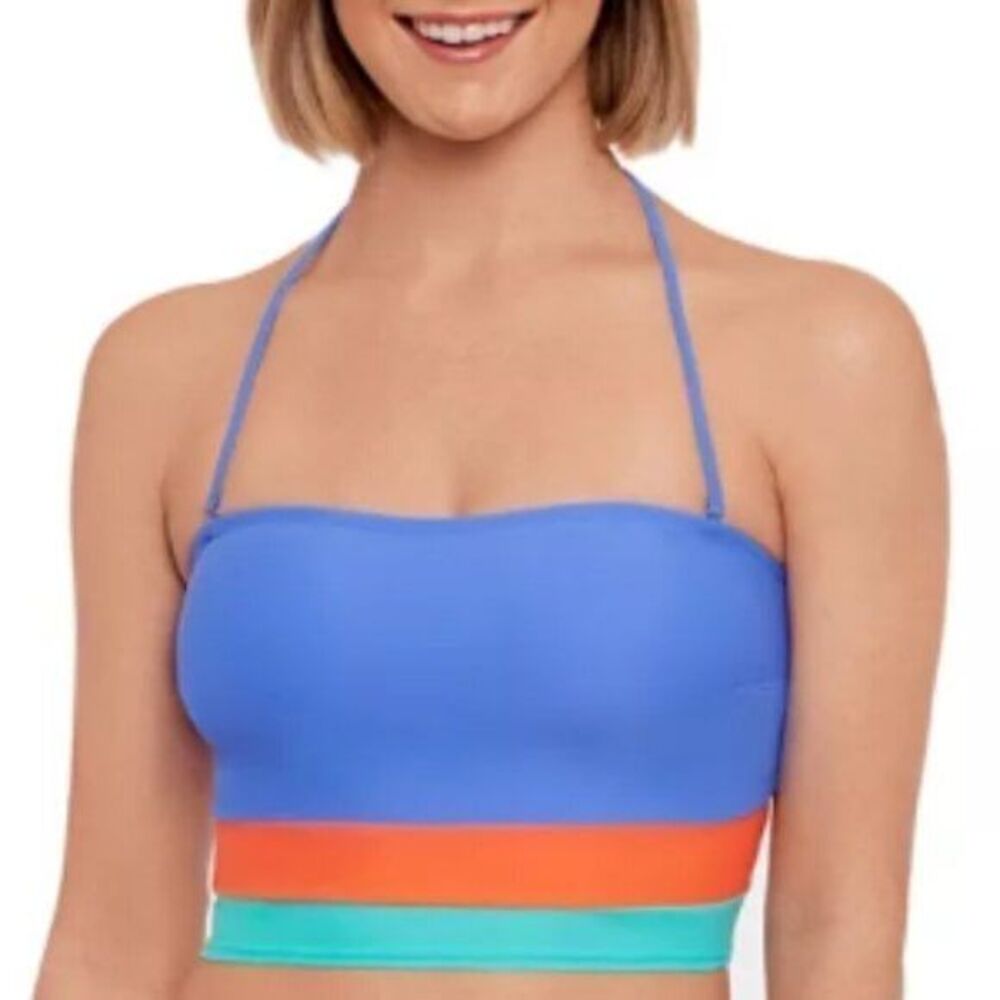 NEW Midkini Swim BLue Tube Top